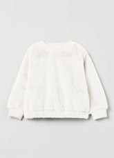 Ovs Girls Faux Fur Sweatshirt
